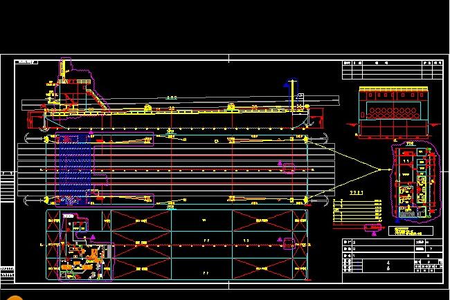 船舶7500t货轮cad型线图